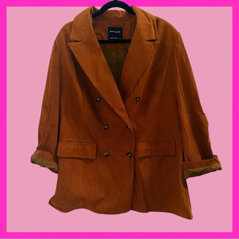 Bloom Chic Brown Blazer - Picture 1 of 3